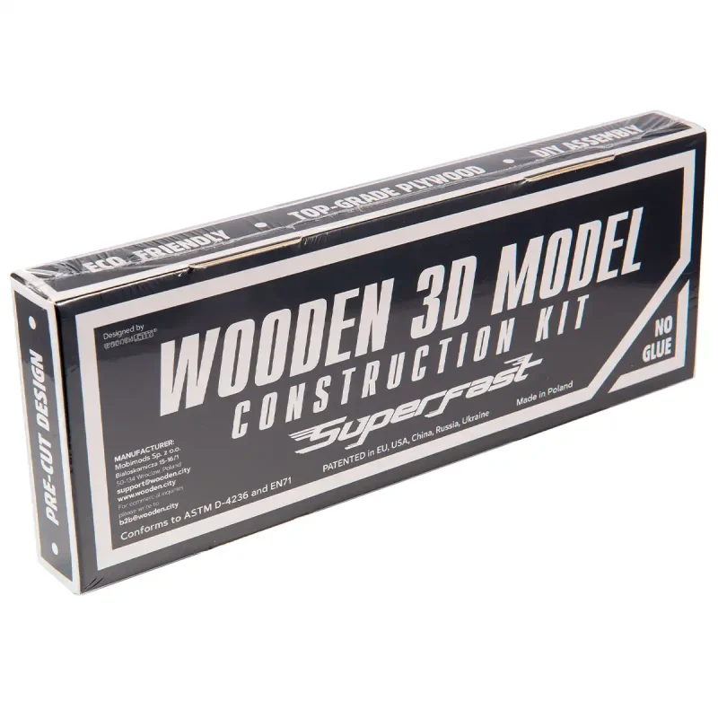 Wooden Puzzle 3D Car Retro Ride 1 - 9