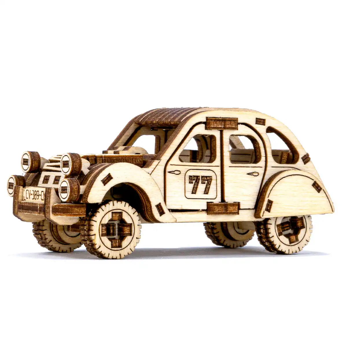 Wooden.City Bolid Car Model Kit 3D Wooden Puzzles - Wooden Models for Adults to Build and Paint It Yourself - Wooden 3D Puzzles for Adults - Model Car