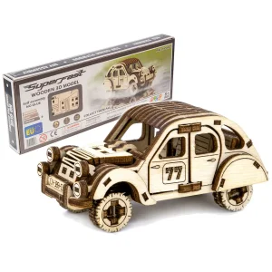 Wooden Puzzle 3D Car Rally Car 2 - 10