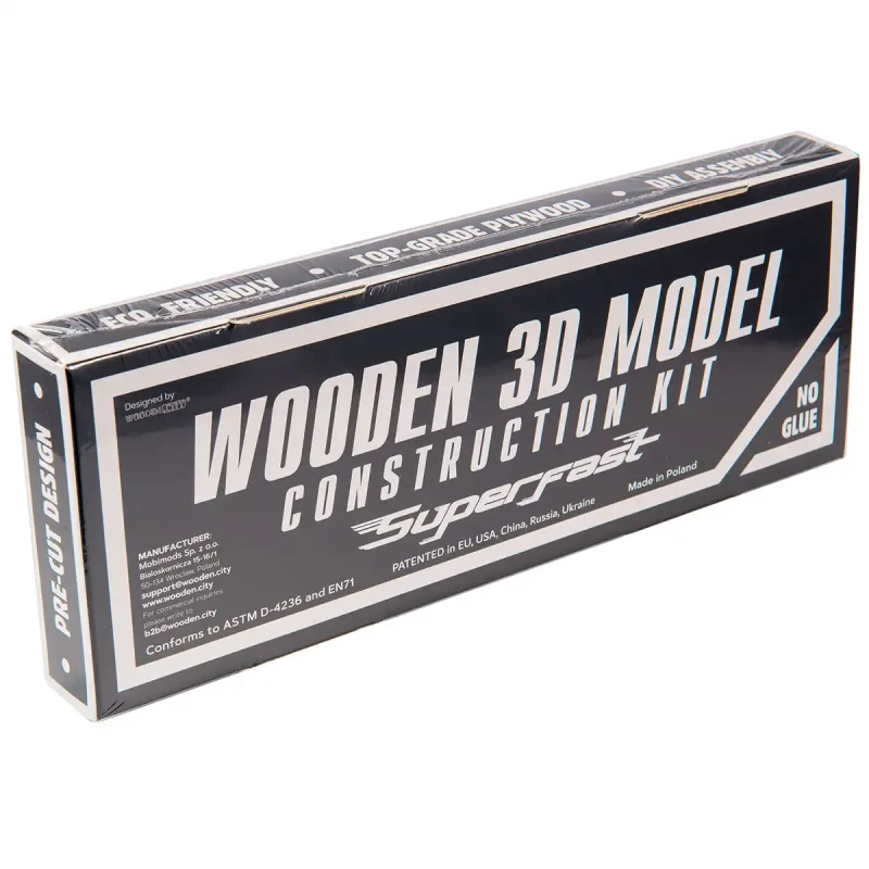 Wooden Puzzle 3D Car Monster Truck 2-8