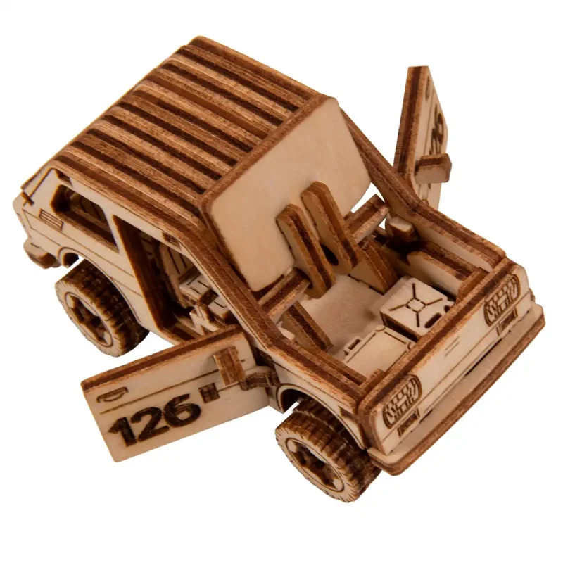 Wooden Puzzle 3D Car Rally Car 3 - 9