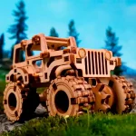 Wooden Puzzle 3D Car Monster Truck 1-2