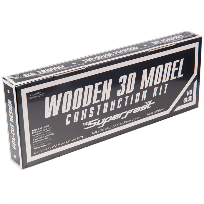 Wooden Puzzle 3D Car Monster Truck 4-10