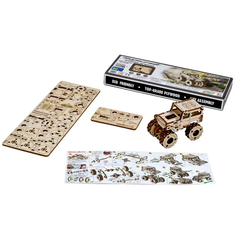 Wooden Puzzle 3D Car Monster Truck 5-5