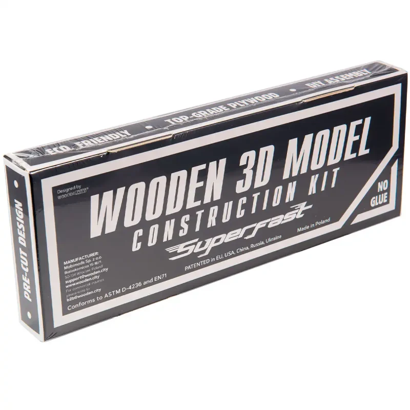 Wooden Puzzle 3D Car Monster Truck 5-8