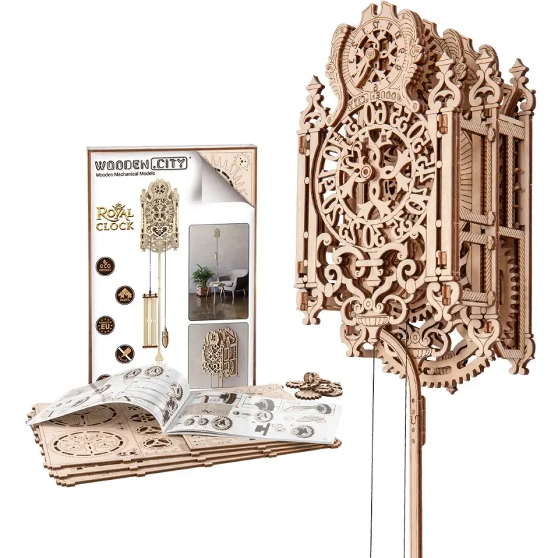 Wooden Puzzle 3D Royal Clock 1