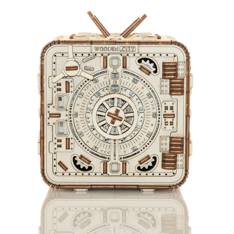 Wooden Puzzle Box 3D Safe 3