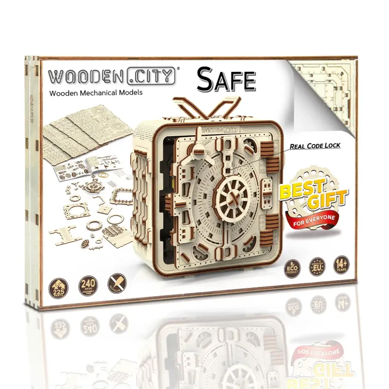 Wooden Puzzle Box 3D Safe 18