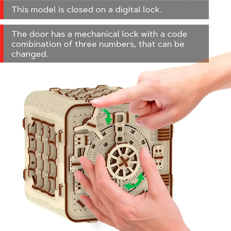 Wooden Puzzle Box 3D Safe 15