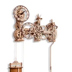 3D Wooden Clock Puzzle - Steampunk Wall Clock