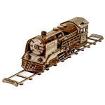Wooden Puzzle 3D Train Wooden Express With Rails 4