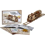 Wooden Puzzle 3D Train Wooden Express With Rails 3
