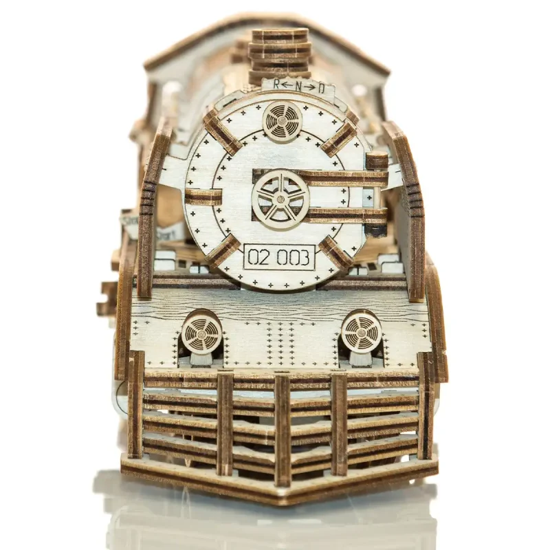 Wooden Puzzle 3D Train Wooden Express With Rails 8