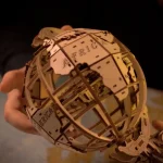 Wooden Puzzle 3D World Globe 11