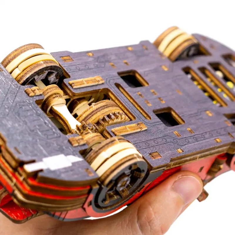 Wooden Puzzle 3D Colored Sport Car LE 9