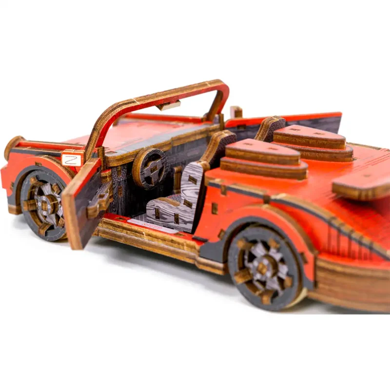 Wooden Puzzle 3D Colored Sport Car LE 5