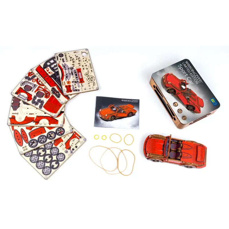 Wooden Puzzle 3D Colored Sport Car LE 20