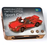 Wooden Puzzle 3D Colored Sport Car LE 19