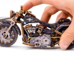 Wooden Puzzle 3D Motorbike Cruiser V-Twin Limited Edition 12