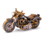 Wooden Puzzle 3D Motorbike Cruiser V-Twin Limited Edition 14