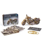 Wooden Puzzle 3D Motorbike Cruiser V-Twin Limited Edition 2