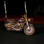 Wooden Puzzle 3D Motorbike Cruiser V-Twin Limited Edition 5