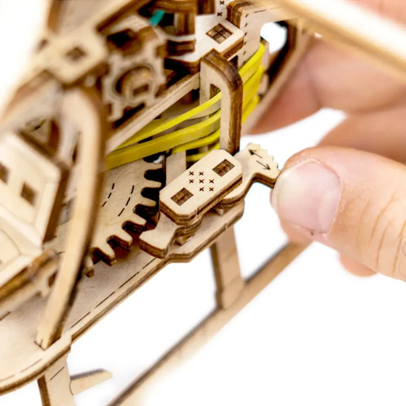 Wooden Puzzle 3D Helicopter 10