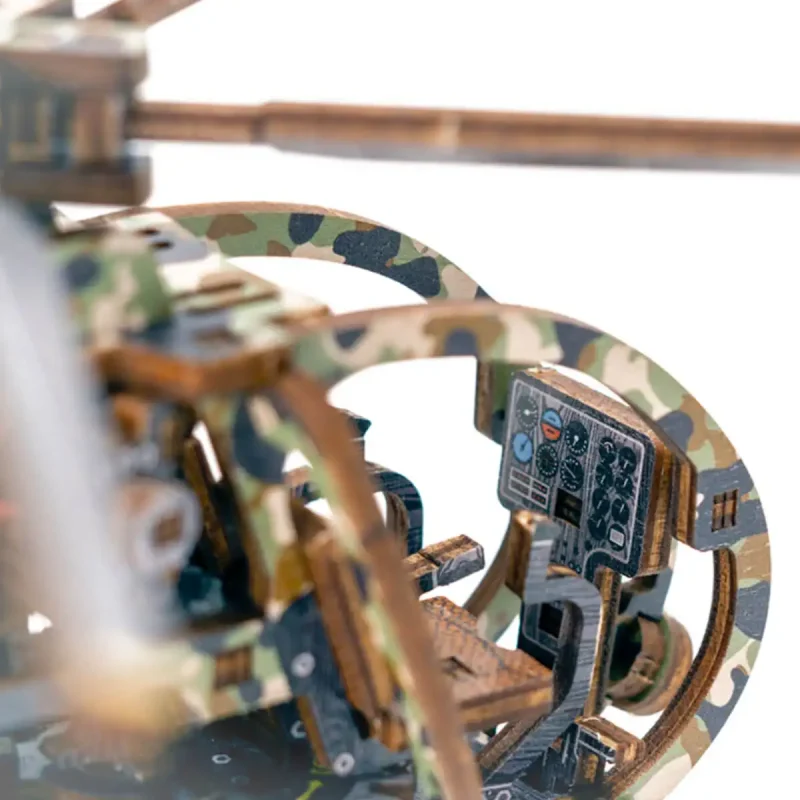 Wooden Puzzle 3D Helicopter Limited Edition 4