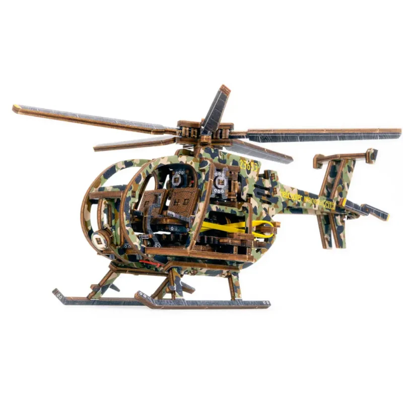 Wooden Puzzle 3D Helicopter Limited Edition 2