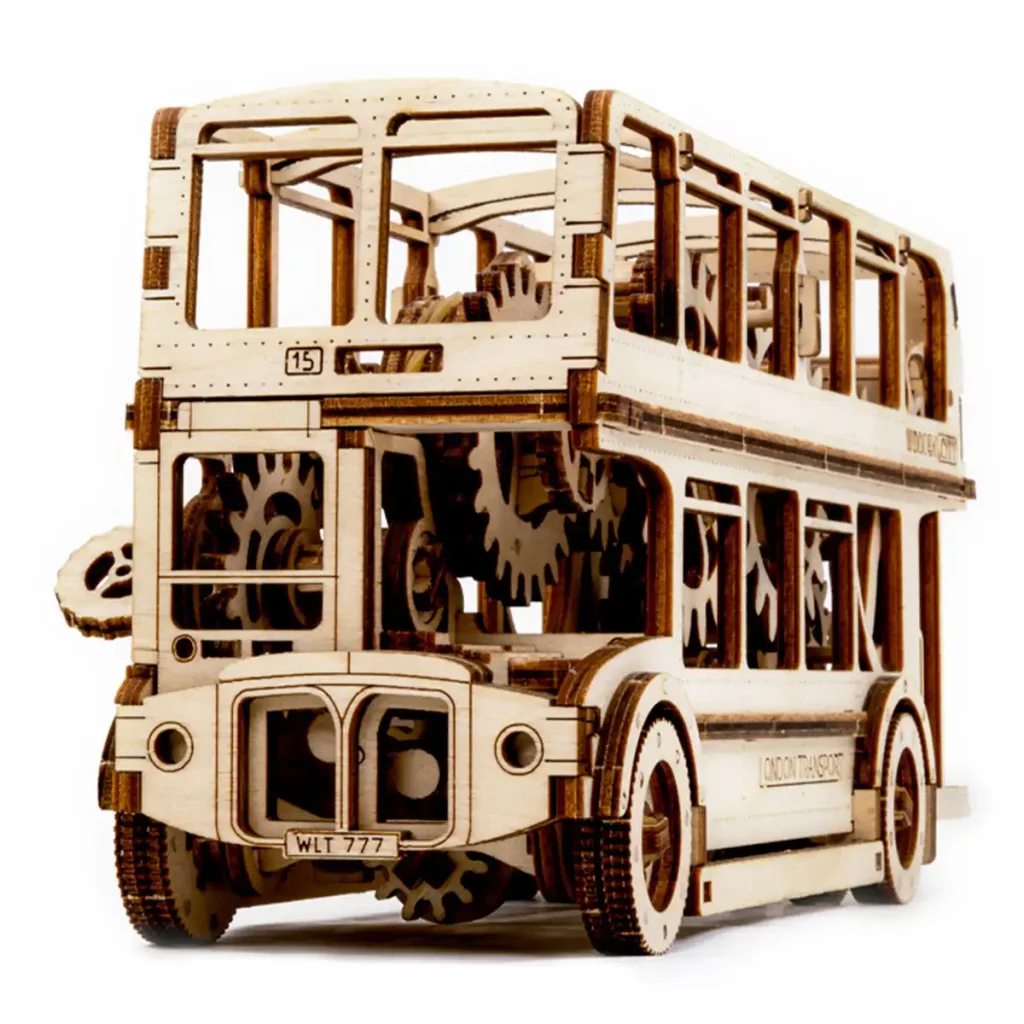 Puzzle 3D drewniane Londyński Autobus 11
