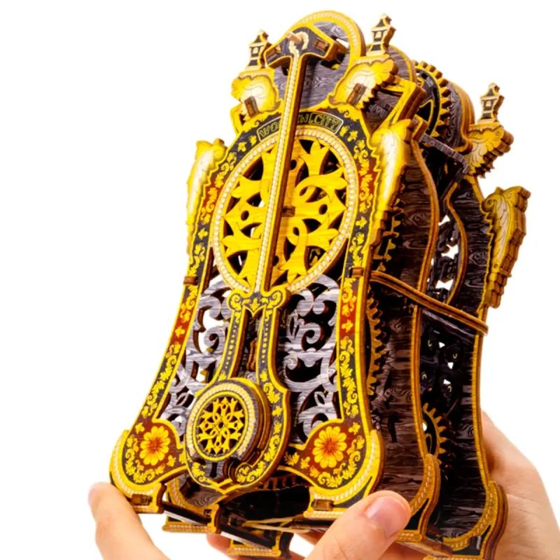 Wooden Puzzle 3D Colored Magic Clock LE 23