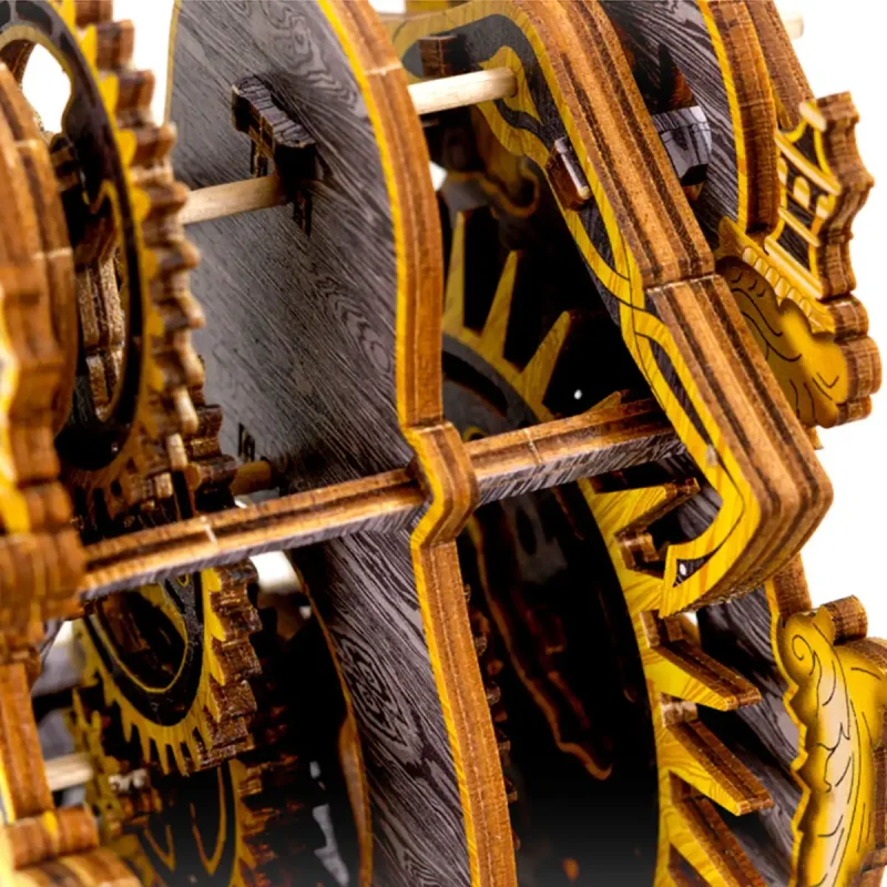 Wooden Puzzle 3D Colored Magic Clock LE 18