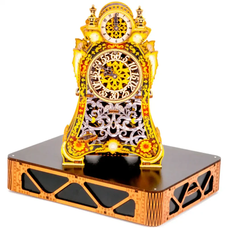 Wooden Puzzle 3D Colored Magic Clock LE 19