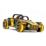 Wooden Puzzle 3D Colored Roadster LE 15
