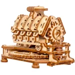 Wooden Puzzle 3D V8 Engine 1