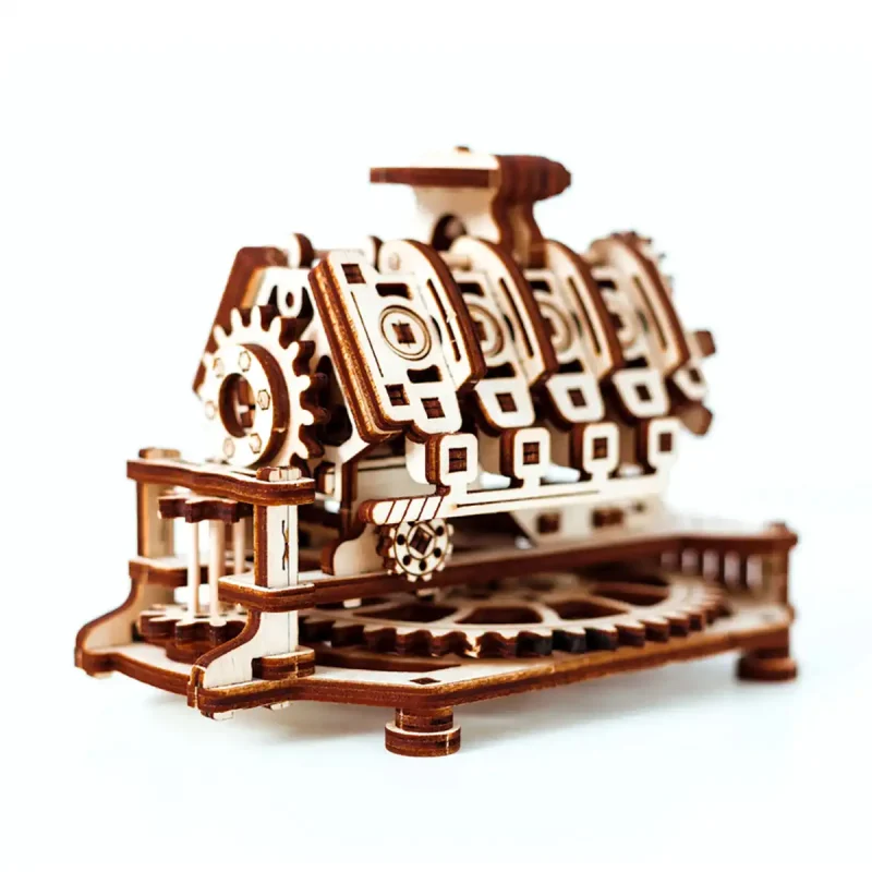 Wooden Puzzle 3D V8 Engine 19
