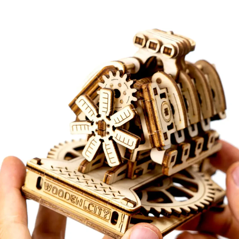 Wooden Puzzle 3D V8 Engine 17