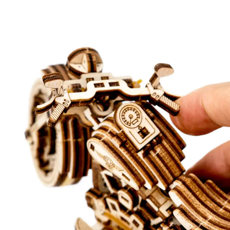 Wooden Puzzle 3D Motorbike Cruiser V-Twin 15