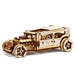 Wooden Puzzle 3D Car Hot Rod 10