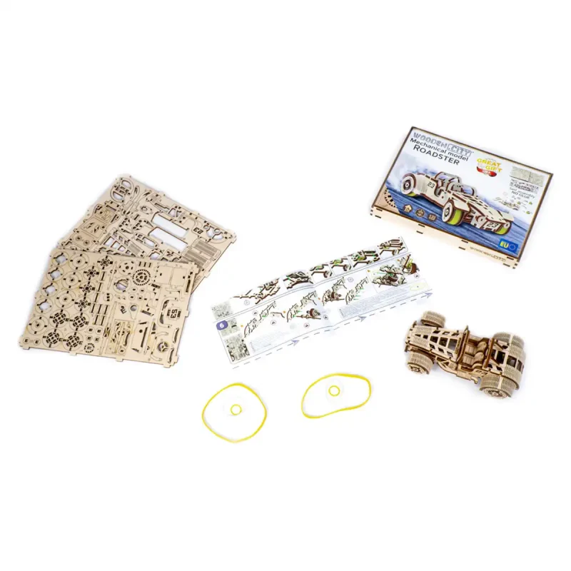 Wooden Puzzle 3D Roadster 13