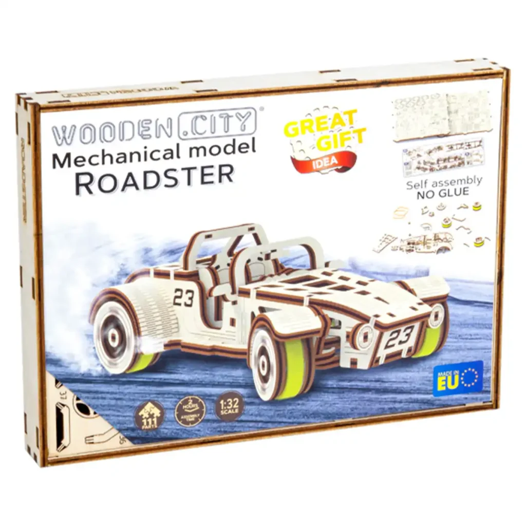 Wooden Puzzle 3D Roadster opis 6