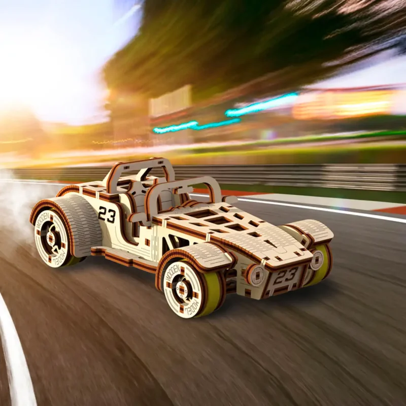 Wooden Puzzle 3D Roadster 9