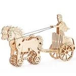 Wooden Puzzle 3D Roman Chariot 16