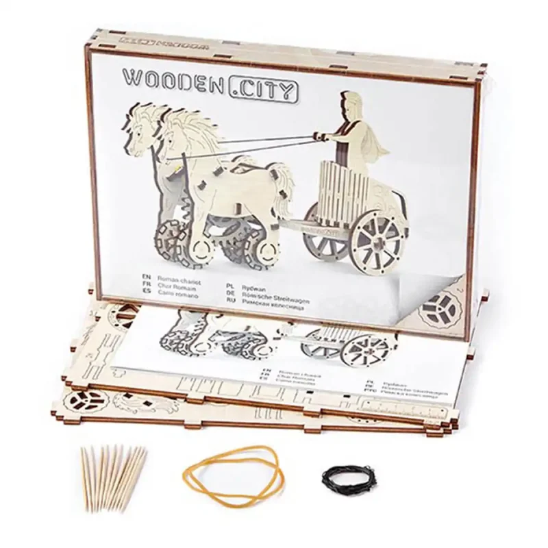 Wooden Puzzle 3D Roman Chariot 1