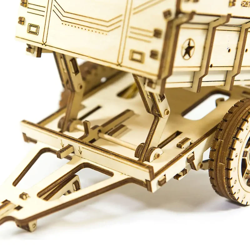 Wooden Puzzle 3D Trailer for 4x4 27