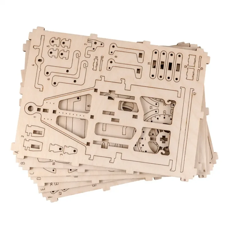 Wooden Puzzle 3D Trailer for 4x4 3