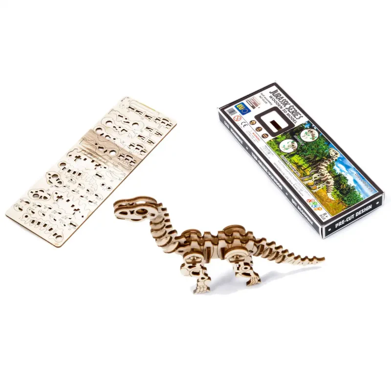 Wooden Puzzle 3D Dino Diplodocus 3