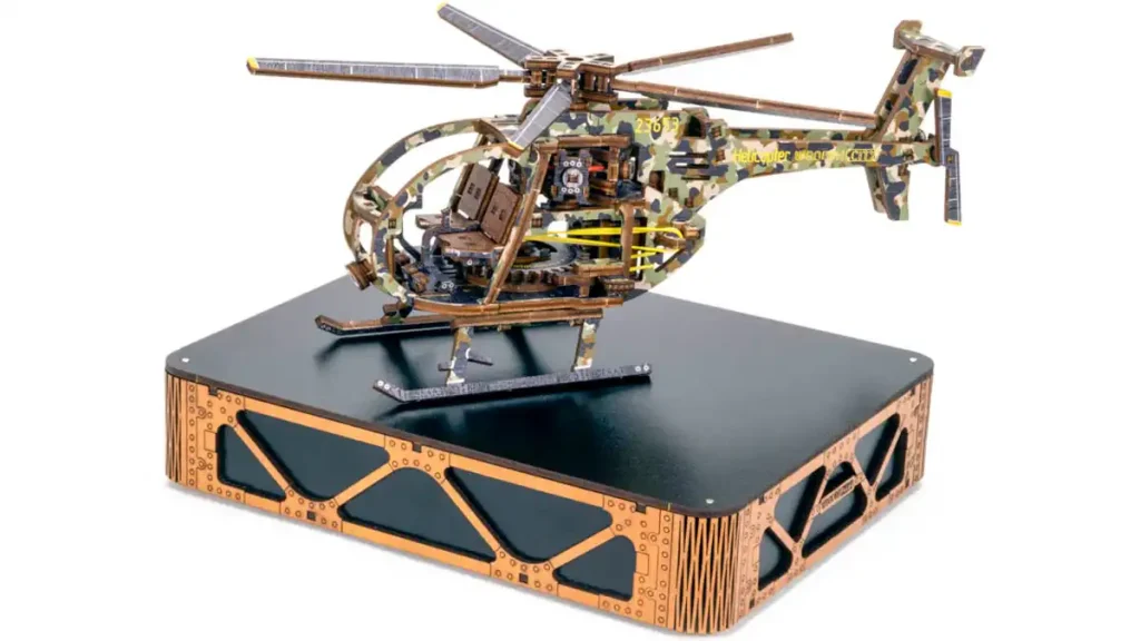 Wooden Puzzle 3D Helicopter Limited Edition Opis 105