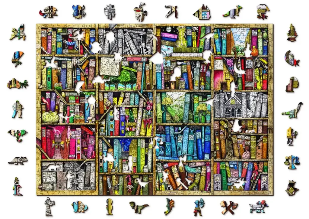 Puzzle Drewniane 1000 Biblioteka opis 1