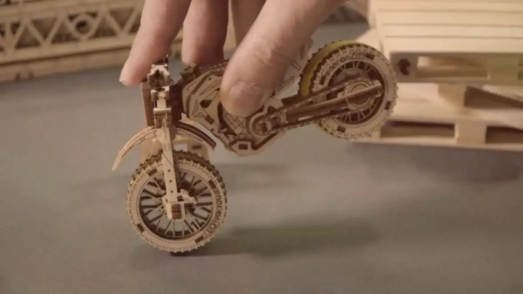 3D Wooden Motorbike Puzzle - Motocross | Wooden.City